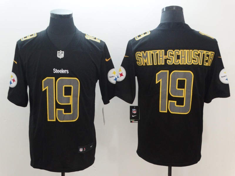 Men's Pittsburgh Steelers JuJu Smith-Schuster #19 Black Jersey